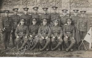 'SECTION NO 10 B.7. BRISTOL BATTN'. 12th Battalion