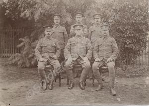 Six sergeants in uniform. 5th (Territorial) Battal