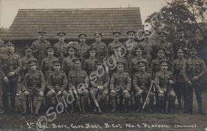 '1st VOL. BATT. GLOS. REGT. B. COY. NO.1 PLATOON'