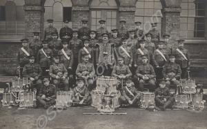 Band with drums and flutes. Gloucestershire Regime