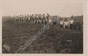 Digging a trench.  1/5th Battalion, The Gloucester