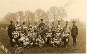 Rugby Team.  'D COMPANY FINAL 1914-15'. 1/5th Batt