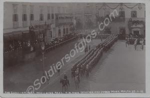 'THE GLOUSTER REGT. MARCHING PAST T.M. KING GEORGE