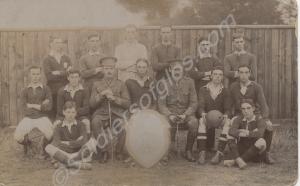 Football Team. Front 'B Co, 1913'. 1st Battalion,