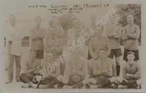 'B' Company Football team. Runners-up in the Inter