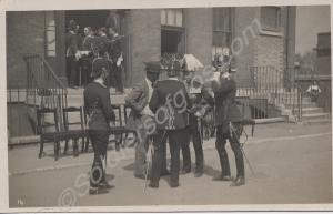 Gloucestershire Regiment officers, some wearing Ho