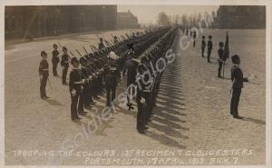 Trooping the Colour.  1st Battalion, The Glouceste