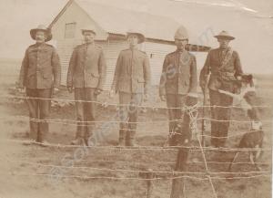 British prisoners with Boer guard. c. 1900.