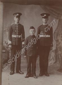 Three boy entrants to the Gloucestershire Regiment