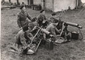 Training with Vickers machine guns. 5th (Territori