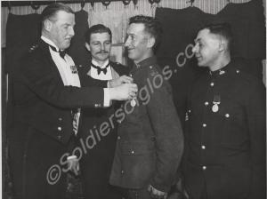 Medal presentation.  5th (Territorial) Battalion,