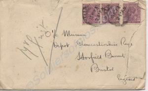Envelope for letter dated 1937 concerning caricatu
