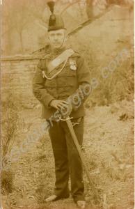 Colour Sergeant William Locke in full rifle dress