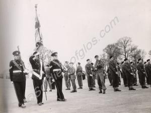 Colour Party, Back Badge Day. Sgt. Neavis, Lt. J.C