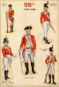 Officers and men, 28th (North Gloucestershire) Reg