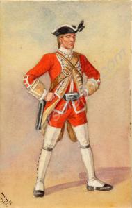 Soldier of the  61st Regiment of Foot. c. 1758.