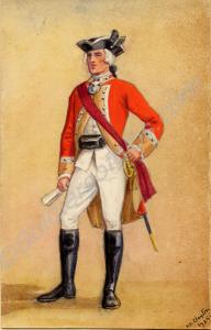 Officer of the  61st Regiment of Foot. c. 1758.