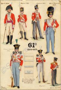 Officers and men, 61st (South Gloucestershire) Reg