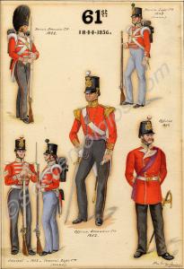 Officers and men, 61st (South Gloucestershire) Reg