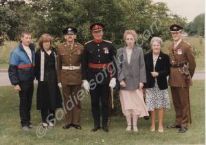 Gloucestershire Regiment officers, N.C.O.s and fam