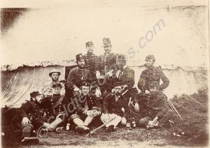 Musketry Camp at Plymouth, 1861.Officers of the 12