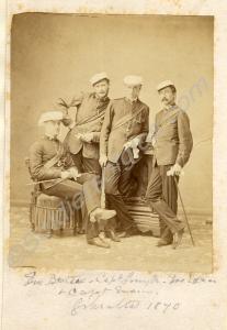 Ensign J.G. Beattie, Captain A. Smyth, Ensign W. E