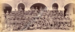Captain A.C. Lovett and soldiers of 2nd Battalion,