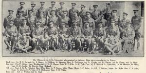 Officers of 2/5th Battalion, The Gloucestershire R