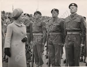 H.M. Queen Elizabeth II inspecting 5th (Territoria