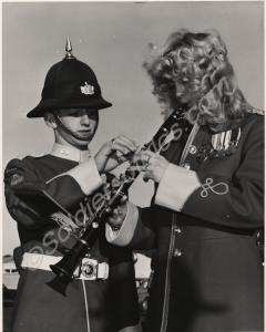Beauty Queen "Miss Avon" with Bandsman Sutton. Glo