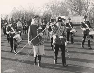 Beauty Queen "Miss Avon" leading the Band. Glouces