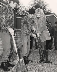 Beauty Queen "Miss Avon" with Corporal Humphries a