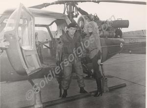 Beauty Queen "Miss Avon" with Corporal Bourne. Glo