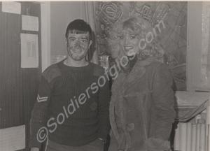 Beauty Queen "Miss Avon" with Corporal Lovell. Glo
