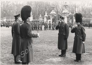 Changing the Guard. 1st Battalion, The Gloucesters