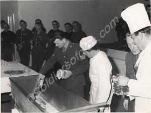 Preparing the Christmas pudding. 1st Battalion, Th