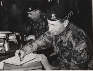 Major S.D.A. Firth. 1st Battalion, The Gloucesters