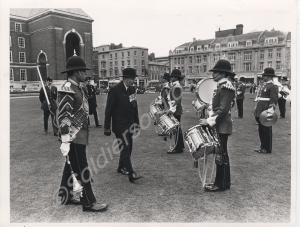 Inspection of the Band. 1st Battalion, The Glouces