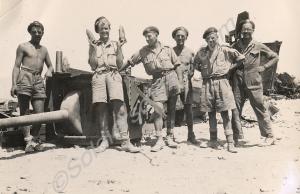 "G" Squadron fitters led by Jim Allies with 75mm s