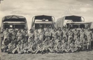 "C" Squadron drivers troop with Chevrolet 15 cwt t