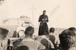 Divine service in the desert. Royal Gloucestershir