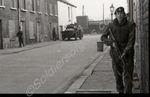 The Glosters in Belfast, Northern Ireland 1972. (L