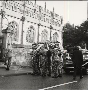 Funeral of Lance-Corporal Ian Bramley. Gloucesters