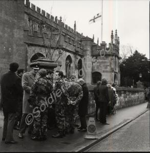 Funeral of Lance-Corporal Ian Bramley. Gloucesters