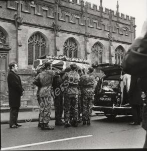 Funeral of Lance-Corporal Ian Bramley. Gloucesters
