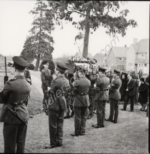 Funeral of Lance-Corporal Ian Bramley. Gloucesters