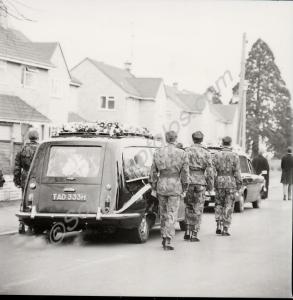 Funeral of Lance-Corporal Ian Bramley. Gloucesters