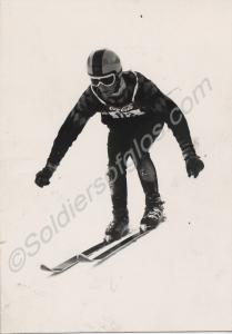 Lieutenant A.S. Hadfield skiing in the Harz Mounta