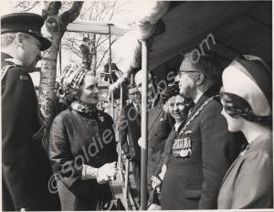 Princess Alice, Duchess of Gloucester with Brigadi