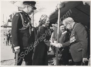 Princess Alice, Duchess of Gloucester with Brigadi